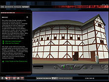 Left information panel and VR model