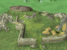 3D Visualisation of Fort Dunadd complex
